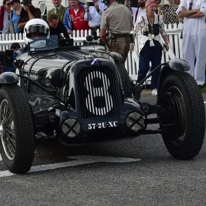 Print of Talbot-Lago T23 on Brooklands Trophy circuit
