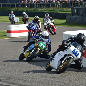 Goodwood Motor Circuit Print featuring a vintage motorcycle race