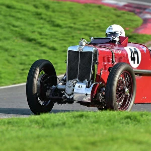 The Vintage Sports Car Club, Seaman and Len Thompson Trophies Race Meeting, Cadwell Park Circuit, Louth, Lincolnshire, England, June, 2022 Jigsaw Puzzle Collection: Triple M Register Race for Pre-War MG Cars