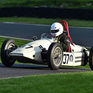 The Vintage Sports Car Club, Seaman and Len Thompson Trophies Race Meeting, Cadwell Park Circuit, Louth, Lincolnshire, England, June, 2022 Jigsaw Puzzle Collection: Formula 3 500s