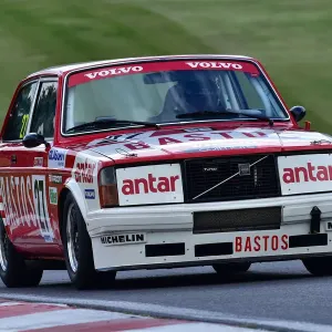 Print of John Young in a Volvo 240 Turbo at Brands Hatch Print of John Young in a Volvo 240 Turbo at Brands Hatch