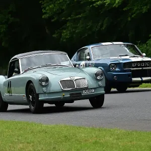 CM33 3787 John Pearson, Nick Brayshaw, MG A Roadster, Larry Tucker, Ford Shelby Mustang GT350R CM33 3787 John Pearson, Nick Brayshaw, MG A Roadster, Larry Tucker, Ford Shelby Mustang GT350R