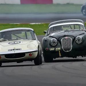 CM34 6756 Simon Haughton, Lotus Elan S2, Marc Gordon, Jaguar XK150S FHC