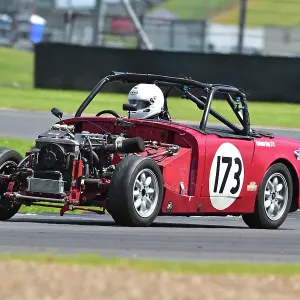 MG Midget racing at Silverstone GP Circuit, Print MG Midget racing at Silverstone GP Circuit, Print