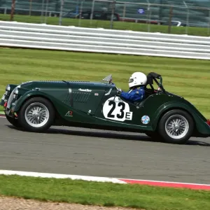Silverstone Print: CM9 6046, David Gibson in a Morgan +4 Silverstone Print: CM9 6046, David Gibson in a Morgan +4