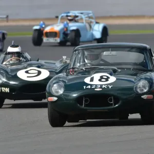 CM9 6832 Print: Jaguar E-Type and D-Type at Silverstone CM9 6832 Print: Jaguar E-Type and D-Type at Silverstone