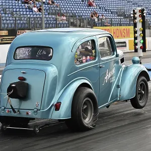 Ford Anglia Gasser Print, Santa Pod Art Prints, Posters