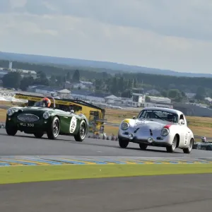 John Young, Austin Healey, 100 S, WLL 300, Carlos Beltran Andreu, Pablo Tarrero, Guillermo Velasco, Porsche 356 Pre-A, Le Mans Classic 2014