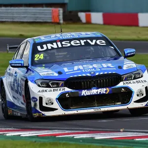 Print of a BMW 330e M Sport at Donington Park Print of a BMW 330e M Sport at Donington Park