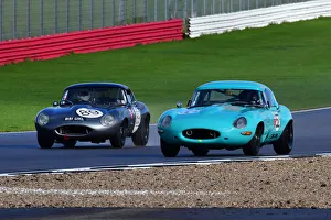 Andy Newall Prints: CJ10 1689 Andy Newall, Rhea Sautter, Jaguar E-Type, Robert Farrell, Dave Coyne