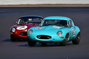 Andy Newall Prints: CJ10 1759 Andy Newall, Rhea Sautter, Jaguar E-Type