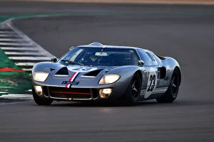 Prints of James Cottingham, Oliver Bryant, Ford GT40, Amon Cup for Ford GT40s, Motor Racing Legends, Silverstone, Towcester, Northamptonshire, England, October 2021 Motor Racing Legends, Silverstone, October 2021 Prints: CJ10 2099 James Cottingham, Oliver Bryant