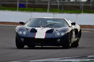Prints of Mike Thorne, Xavier Sanz de Acedo, Ford GT40, Amon Cup for Ford GT40s, Motor Racing Legends, Silverstone, Towcester, Northamptonshire, England, October 2021 Motor Racing Legends, Silverstone, October 2021 Prints: CJ10 2116 Mike Thorne, Xavier Sanz de Acedo, Ford GT40