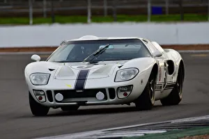 Prints of Tarek Mahmoud, Galal Mahmoud, Ford GT40, Amon Cup for Ford GT40s, Motor Racing Legends, Silverstone, Towcester, Northamptonshire, England, October 2021 Motor Racing Legends, Silverstone, October 2021 Prints: CJ10 2125 Tarek Mahmoud, Galal Mahmoud, Ford GT40