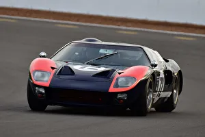 Prints of Richard Cook, David Cuff, Ford GT40, Amon Cup for Ford GT40s, Motor Racing Legends, Silverstone, Towcester, Northamptonshire, England, October 2021 Motor Racing Legends, Silverstone, October 2021 Prints: CJ10 2126 Richard Cook, David Cuff, Ford GT40