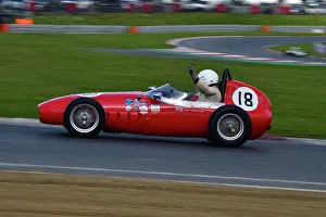 Prints of Roger Woodbridge, Volpini FJ, Twenty minutes of racing for the FJHRA/HSCC Historic Formula Junior Championship - Front Engine and Rear Engine Class C, FJHRA HSCC Brands Indy April 2022 Prints: CJ10 4570 Roger Woodbridge, Volpini FJ
