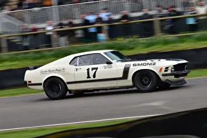 Early Evening Racing Prints: CJ10 7294 Fred Shepherd, Ford Mustang Boss 302