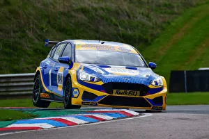 BTCC Launch Day, Thruxton, 13th April 2022 Prints: CJ10 7483 Ash Sutton, Ford Focus ST