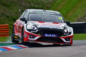 BTCC Launch Day, Thruxton, 13th April 2022 Prints: CJ10 7502 Ollie Jackson, Ford Focus ST