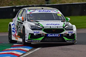BTCC Launch Day, Thruxton, 13th April 2022 Prints: CJ10 7565 Aron Taylor-Smith, Cupra Leon