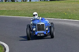 Prints of David Seber, Wolseley Hornet Special, Allcomers Handicap Race, a five lap race with the objective being that all vehicles irrespective of size, weight or engine power The Vintage Sports Car Club, Seaman And Len Thompson Trophies Race Meeting, Cadwell Park Circuit, Louth, Lincolnshire, England, June, 2022 Prints: CJ10 7840 David Seber, Wolseley Hornet Special
