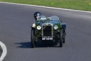 Prints of Charles Somers, Austin Ulster Replica, Allcomers Handicap Race, a five lap race with the objective being that all vehicles irrespective of size, weight or engine power The Vintage Sports Car Club, Seaman And Len Thompson Trophies Race Meeting, Cadwell Park Circuit, Louth, Lincolnshire, England, June, 2022 Prints: CJ10 7848 Charles Somers, Austin Ulster Replica