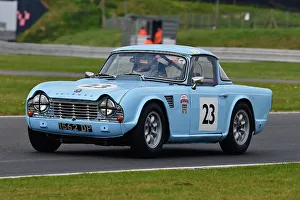 Prints of Michael Hunter, Triumph TR4, Classic and Modern Motorsport Club - Classic Challenge, Sports Cars, GT's and Saloons manufactured from the 1950's to the 1970's HSCC Snetterton 300 April 2022 Prints: CJ10 8320 Michael Hunter, Triumph TR4