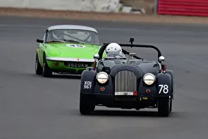 HSCC Historic Road Sports With Historic Touring Cars And Ecurie Classic Prints: CJ11 0956 Jonathon Rushton, Morgan Plus 4, Rupert Ashdown, Lotus Elan S1