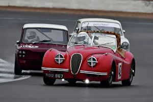 CJ11 0975 Geoff Ottley, Jaguar XK120, Adrian Oliver, Hillman Imp