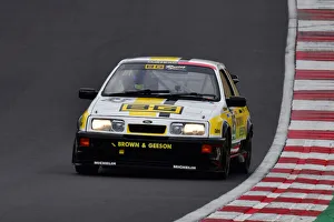 Prints of Daniel Brown, Ford Sierra Cosworth, Youngtimer Touring Car Challenge, an eclectic mix of; touring cars, sports cars, prototypes, Le Mans cars from Great Britain, mainland Europe Masters Historic Festival - Brands Hatch - 28th/29th May 2022 Prints: CJ11 2807 Daniel Brown, Ford Sierra Cosworth