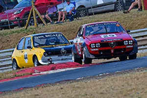 Mike Thorne Prints: CJ11 6619wc Chris Snowdon, Alfa Romeo Alfetta 2000 GTV, Mike Thorne, Alfa Romeo Alfasud Ti