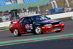 Prints of Simon Garrad, Nissan Skyline R32, An impressive grid for the Tony Dron Memorial Trophy for MRL Historic Touring Cars, a 45 minute race on the full Grand Prix circuit, with an optional second driver The Classic Silverstone August 2022 Prints: CJ11 8162 Simon Garrad, Nissan Skyline R32