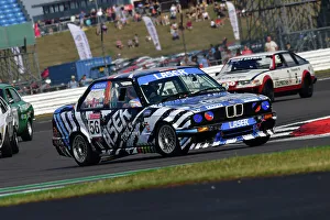 Prints of Andrew Sheraton, Michael Sheraton, BMW E30 325i, An impressive grid for the Tony Dron Memorial Trophy for MRL Historic Touring Cars, a 45 minute race on the full Grand Prix circuit The Classic Silverstone August 2022 Prints: CJ11 8211 Andrew Sheraton, Michael Sheraton, BMW E30 325i