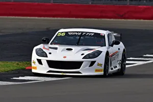 Prints of Freddie Tomlinson, Ginetta G56 GT4, Masters GT4 Classic Silverstone Challenge, two thirty minute races for vehicles constructed to GT4 regulations, divided into two classes The Classic Silverstone August 2022 Prints: CJ12 0503 Freddie Tomlinson, Ginetta G56 GT4