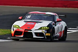 Prints of Craig Wilkins, Toyota GR Supra GT4, Masters GT4 Classic Silverstone Challenge, two thirty minute races for vehicles constructed to GT4 regulations, divided into two classes The Classic Silverstone August 2022 Prints: CJ12 0509 Craig Wilkins, Toyota GR Supra GT4