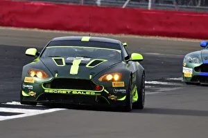 Prints of Chris Griffin, Aston Martin GT4, Masters GT4 Classic Silverstone Challenge, two thirty minute races for vehicles constructed to GT4 regulations, divided into two classes The Classic Silverstone August 2022 Prints: CJ12 0515 Chris Griffin, Aston Martin GT4