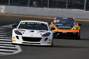 Prints of Freddie Tomlinson, Ginetta G56 GT4, Seb Hopkins, Porsche 718 Cayman GT4 RS CS, Masters GT4 Classic Silverstone Challenge, two thirty minute races for vehicles constructed to GT4 regulations The Classic Silverstone August 2022 Prints: CJ12 0531 Freddie Tomlinson, Ginetta G56 GT4, Seb Hopkins, Porsche 718 Cayman GT4 RS CS