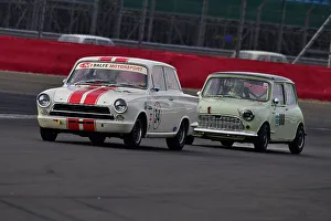 Daniel Wheeler Prints: CJ12 0694 Shaun Balfe, Ford Lotus Cortina, Daniel Wheeler, Austin Mini Cooper S