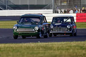 David Dickenson Prints: CJ12 0711 David Dickenson, Ford Lotus Cortina, Jeff Smith, Austin Mini Cooper S