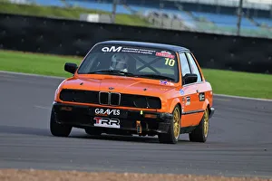 Prints of Leon Gorham, BMW E30, Advantage Motorsport Future Classics, a forty minute race with the option of a second driver or a two car team, but with a mandatory pit stop, featuring GT cars CSCC Silverstone Spectacular, October 2022 Prints: CJ12 2536 Leon Gorham, BMW E30