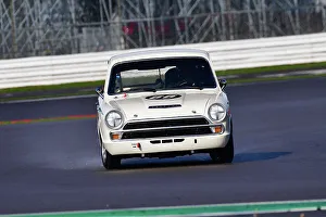 HRDC Dunlop Allstars With HRDC Classic Alfa Challenge, Motor Racing Legends Prints: CJ12 3995 Niall McFadden, Lotus Ford Cortina Mk1