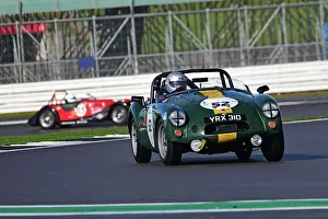 HRDC Dunlop Allstars With HRDC Classic Alfa Challenge, Motor Racing Legends Prints: CJ12 4004 Mark Daniell, MGA Twin Cam Roadster