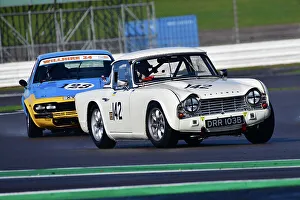 HRDC Dunlop Allstars With HRDC Classic Alfa Challenge, Motor Racing Legends Prints: CJ12 4008 David Allen, Triumph TR4
