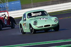 HRDC Dunlop Allstars With HRDC Classic Alfa Challenge, Motor Racing Legends Prints: CJ12 4010 Samuel Ashby, Austin Healey Speedwell Sprite