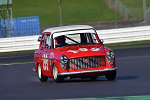 HRDC Dunlop Allstars With HRDC Classic Alfa Challenge, Motor Racing Legends Prints: CJ12 4016 Robert Burdett, Austin A40 Speedwell