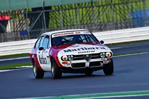 HRDC Dunlop Allstars With HRDC Classic Alfa Challenge, Motor Racing Legends Prints: CJ12 4025 James Gibbons, Alfa Romeo Alfetta GTV