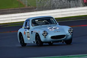 HRDC Dunlop Allstars With HRDC Classic Alfa Challenge, Motor Racing Legends Prints: CJ12 4035 Rachel Kirkby, Austin Healey Sebring Sprite