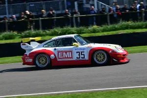 Race Cars Prints: CJ12 5158 Porsche 911 GT2 Evo type 993, EMI Livery