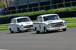 CJ12 5221 Kerry Michael, Mark Blundell, Ford Lotus Cortina Mk1, Ollie Streek, Jake Hill, Ford Lotus Cortina Mk1