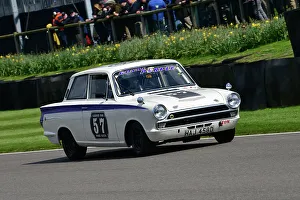 Mike Gardiner Prints: CJ12 5224 Mike Gardiner, Josh Cook, Ford Lotus Cortina Mk1